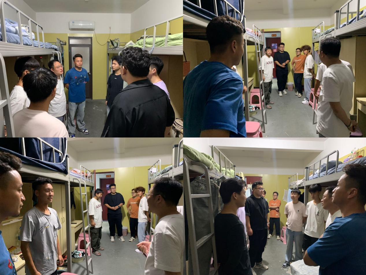 艺术建工系领导与辅导员联合查寝 用行动关怀新生